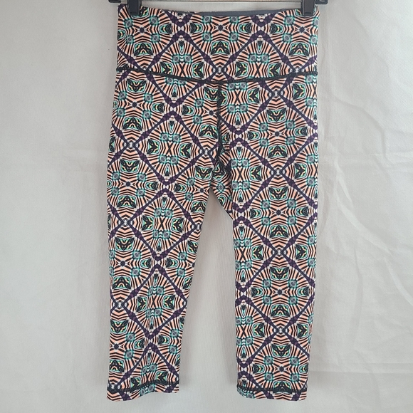 Victoria's Secret Pants - Victoria's Secret VSX Sport (XS) Knockout Crop Leggings Orange, Purple, Green